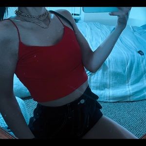 Red Crop Top